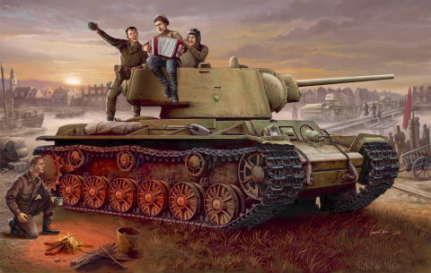 1/35　ソビエト軍 KV-I重戦車 1942年型/軽量化鋳造砲塔型