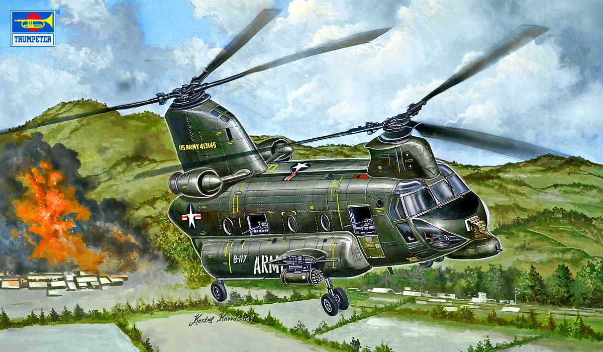 【予約する】　1/35 ACH-47A チヌーク ヘリコプターガンシップ