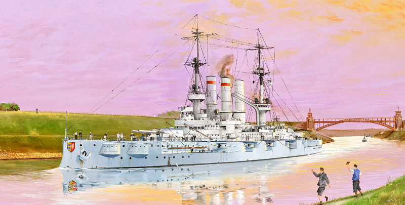 1/350 ドイツ海軍 戦艦 シュレスヴィヒ・ホルシュタイン 1908 - ウインドウを閉じる