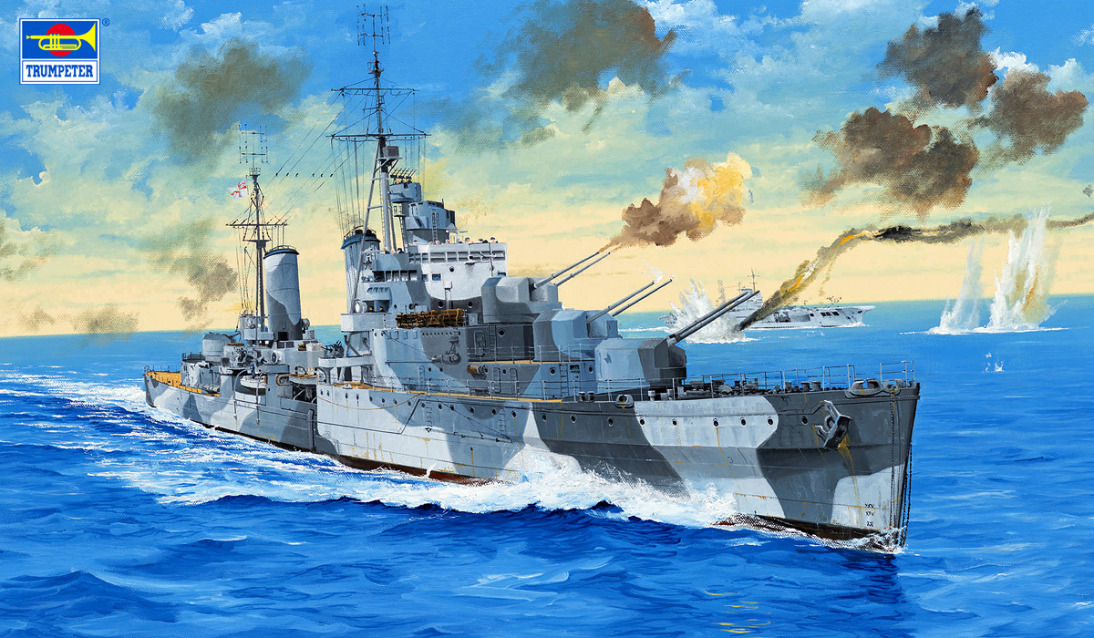 【予約する】　1/350 イギリス海軍 軽巡洋艦 HMS ナイアド