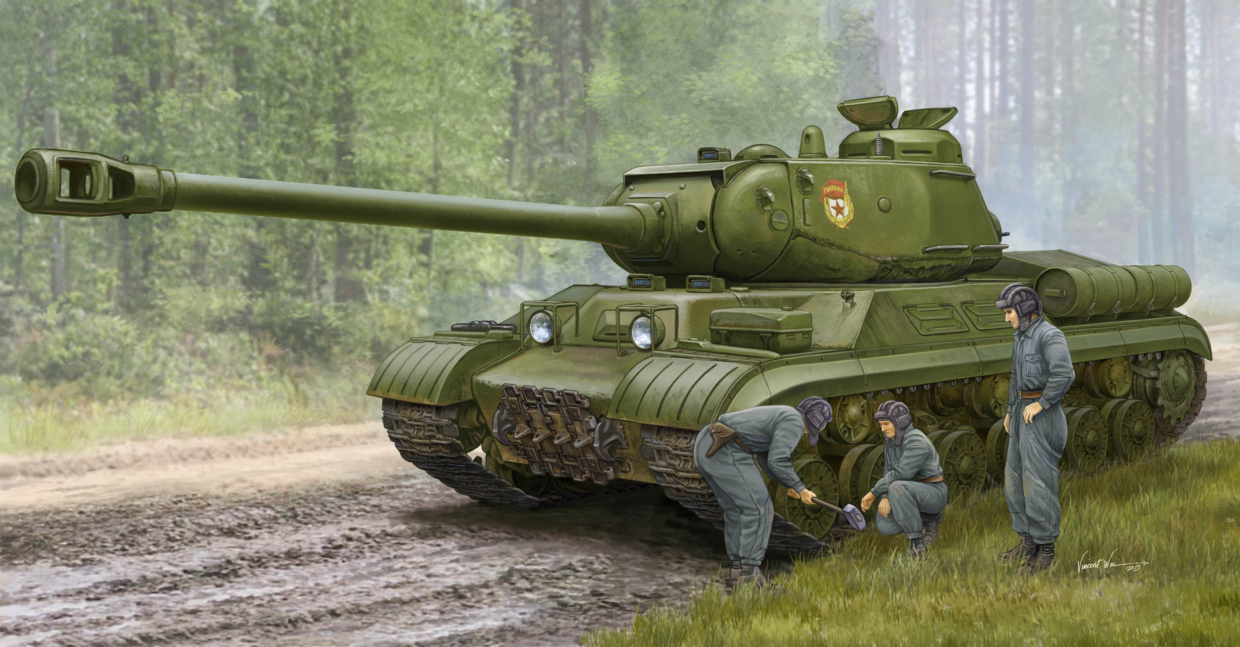 1/35 ソビエト軍 JS-2M重戦車 初期型 - ウインドウを閉じる
