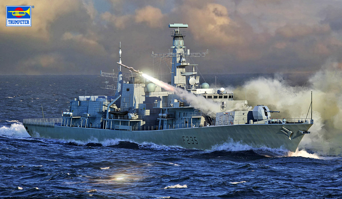 1/700 イギリス海軍 23型フリゲート HMS モンマス(F235) - ウインドウを閉じる