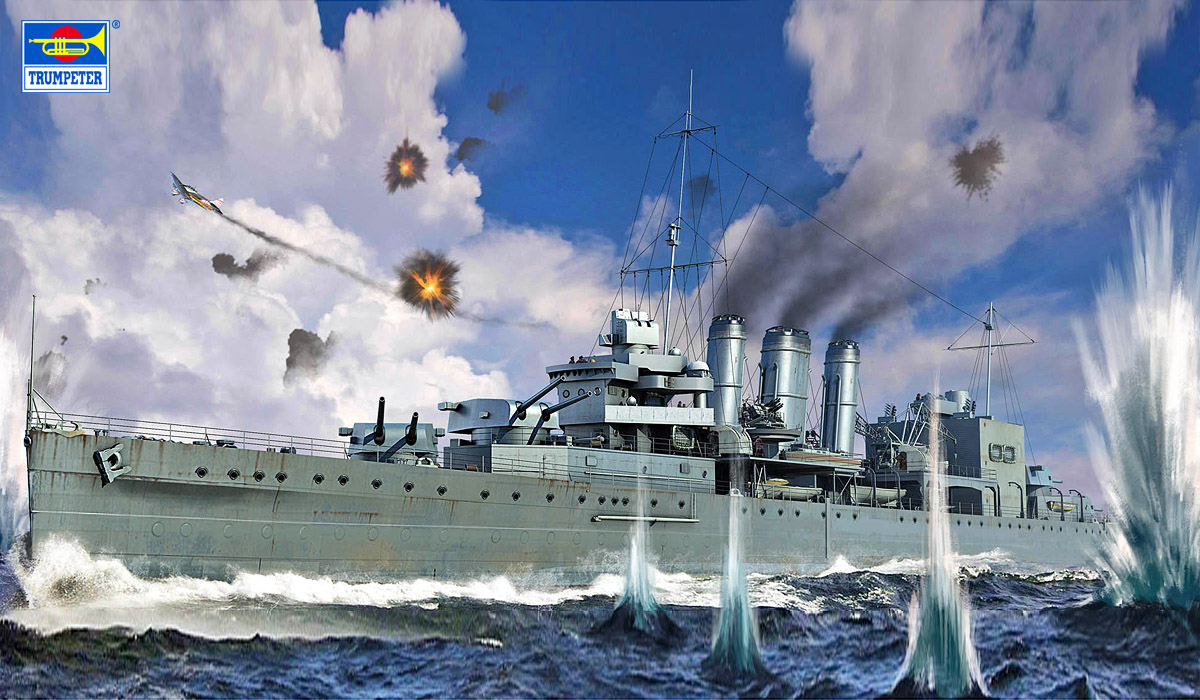 1/700 イギリス海軍 重巡洋艦 HMS コーンウォール - ウインドウを閉じる