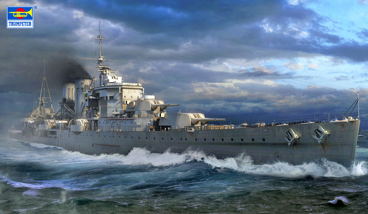 1/700 イギリス海軍重巡洋艦 HMSエクセター - ウインドウを閉じる