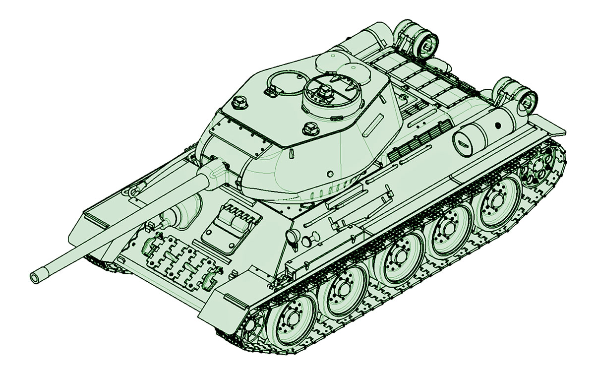 1/72 ソビエト軍 T-34/85