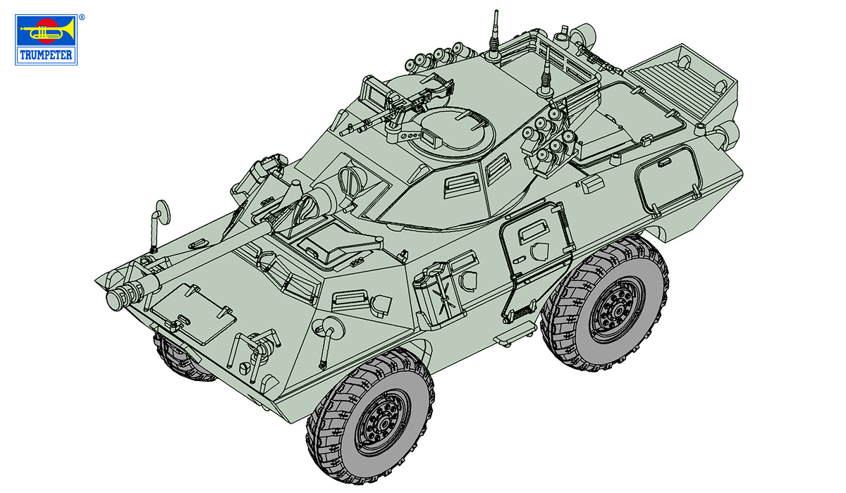 【予約する】　1/72 LAV-150 コマンドウ装甲車 コッカリル90mm砲搭載型