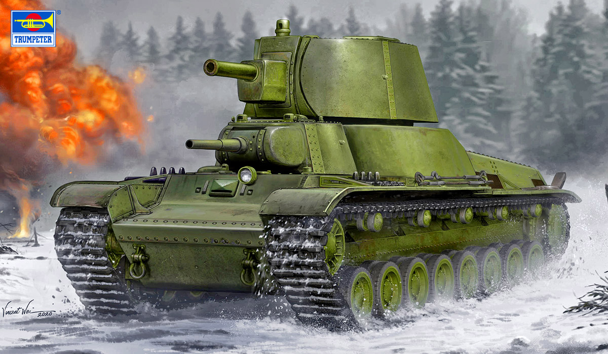 1/35 ソビエト軍 T-100Z多砲塔重戦車 - ウインドウを閉じる