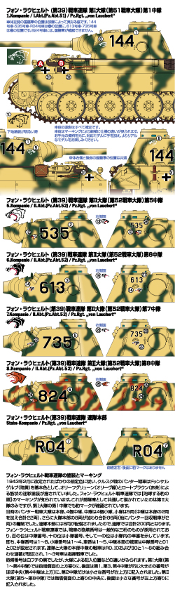 1/35 ドイツ戦車パンサーD型/クルスク戦線デカールセット