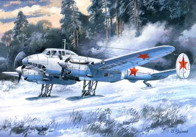 1/72　露・Pe-2ペトリヤコフ急降下爆撃機(55生産型)スキー装備　 - ウインドウを閉じる