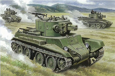 1/72 ソ連 BT-7A 火力支援型戦車 - ウインドウを閉じる