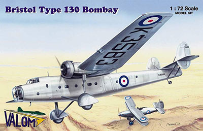 1/72　ブリストル ボンベイ Bristol Type 130 Bombay - ウインドウを閉じる