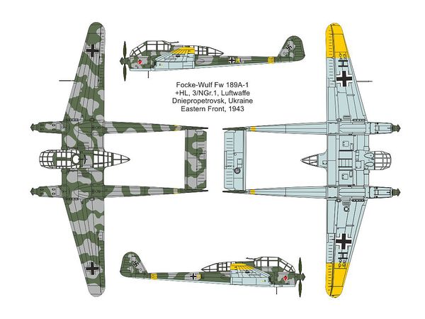 【予約する】　1/144 Fw189A-1 ウーフー