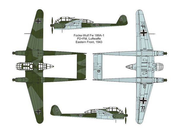 【予約する】　1/144 Fw189A-1 ウーフー　東部戦線