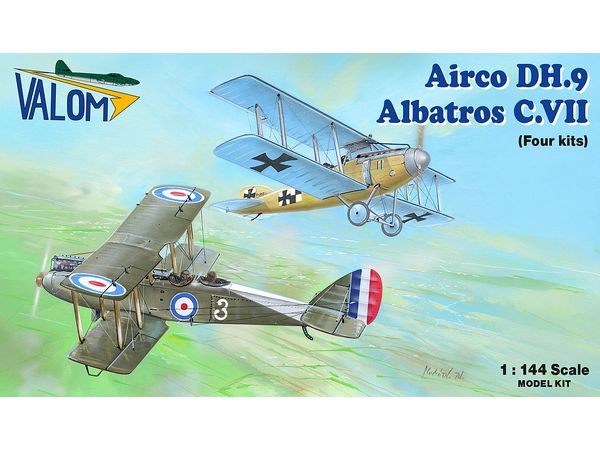 1/144 エアコ DH.9 vs. アルバトロスC.VII クアトロコンボ (4キット入)