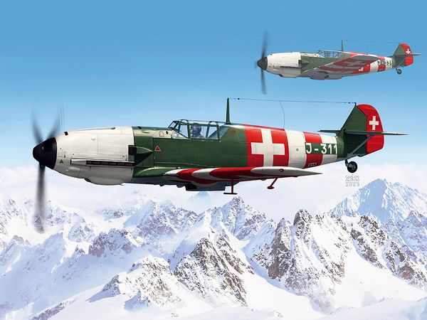 1/48 Bf109E-3a "スイス" - ウインドウを閉じる