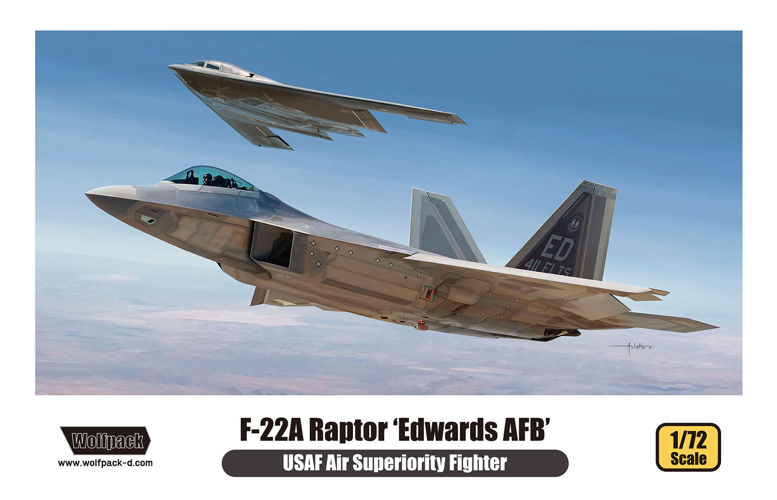 1/72 F-22A ラプター "エドワーズ空軍基地" (プレミアムエディション)