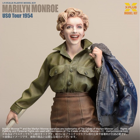 1/8スケール マリリン・モンロー （U.S.O. ツアー 1954）プラスチックモデルキット