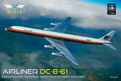 【予約する】 1/144 ダグラスDC-8-61中距離ジェット旅客機・ユナイテッド航空 【予約する】 1/144 ダグラスDC-8-61中距離ジェット旅客機・ユナイテッド航空
