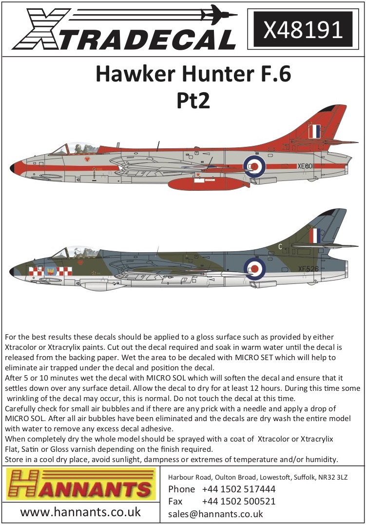 1/48　Hawker Hunter Mk.6 Pt 2 - ウインドウを閉じる