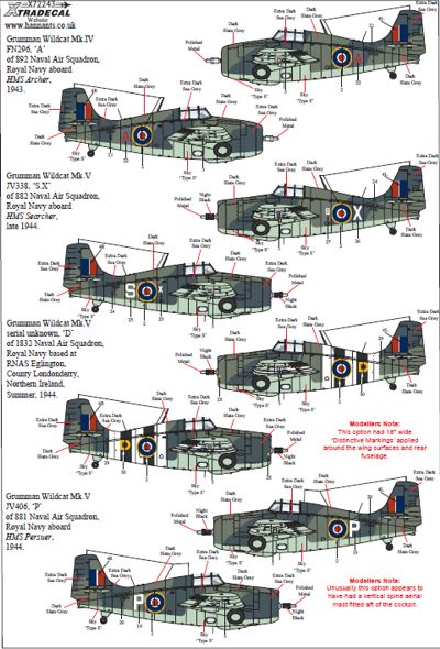 1/72　Yanks with Roundels Pt 6 Grumman Mk.IV/Mk.V Wildcats (F4F-4