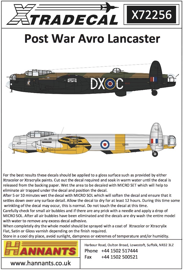 1/72　Post War Avro Lancaster 1946 - 1950 (8) Looking for a chang - ウインドウを閉じる