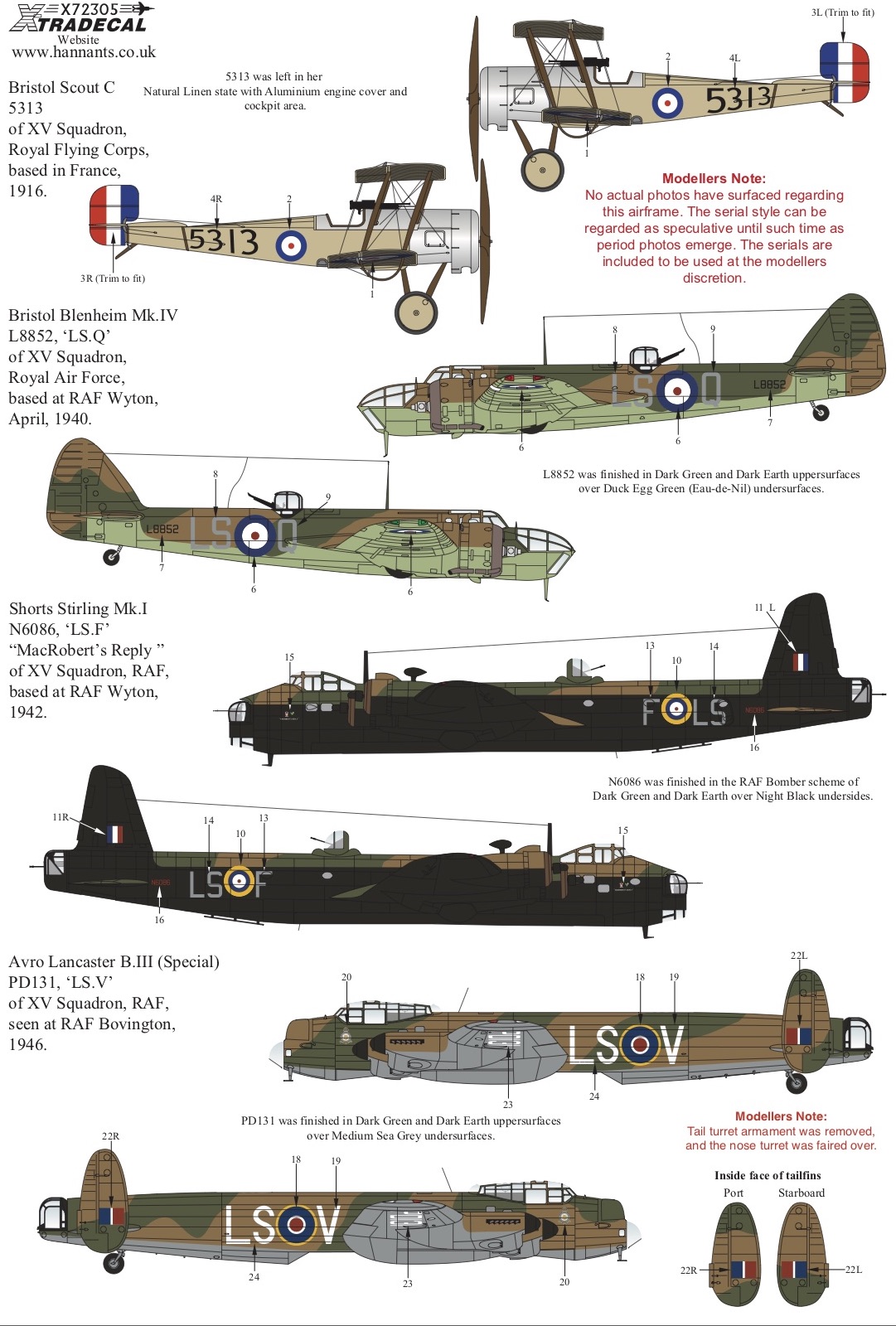 1/72　RAF XV Squadron History (6) - ウインドウを閉じる