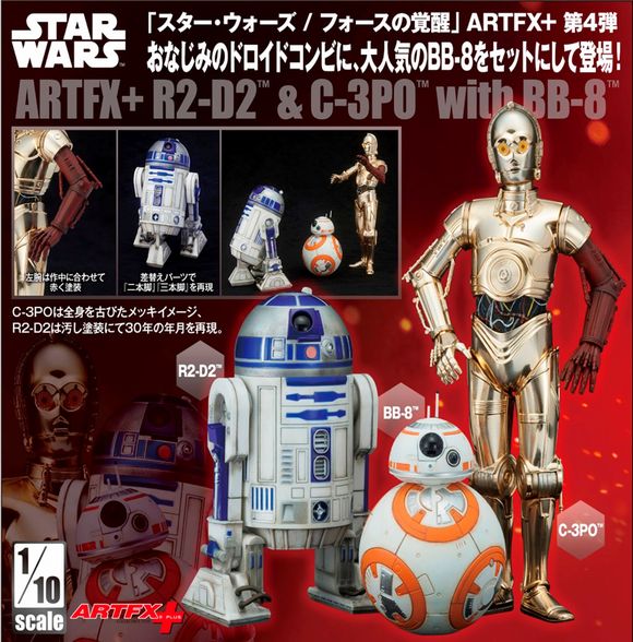 R2-D2 & C-3PO with BB-8 (壽屋（KOTOBUKIYA/コトブキヤ）)