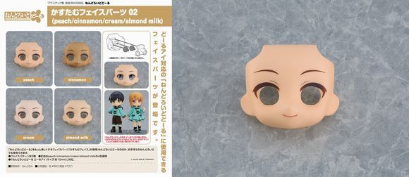 ねんどろいどどーる かすたむフェイスパーツ 02（peach/ぴーち
